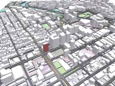 Cityscape Ottawa Canada  3D print model