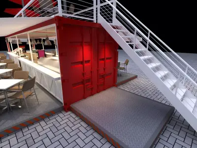 Container Restaurant 3D model