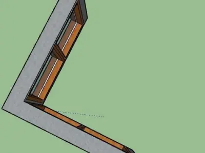 corner window 3D model