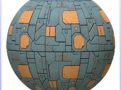 SciFi Seamless Texture Texture 48