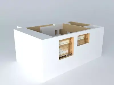 juliana house with windows and doors Free 3D model