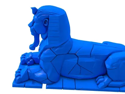 Great Sphinx Of Giza -  Egyptian Statue - Egyptian Sphinx 3D print model