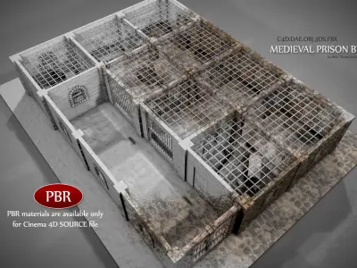 Medieval Prison Block 3D model