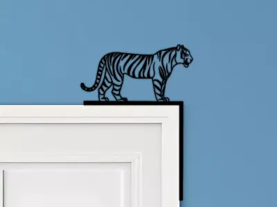 Tiger Door Corner Decor 3D print model purchase