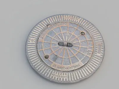 Sewer Grate 07 3D model