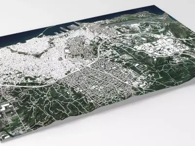 Cityscape Heraklion Crete Greece 3D model