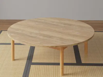 Japanese Tatami Room or Tea Room Set 3D model