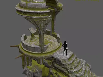 old temple 3D model