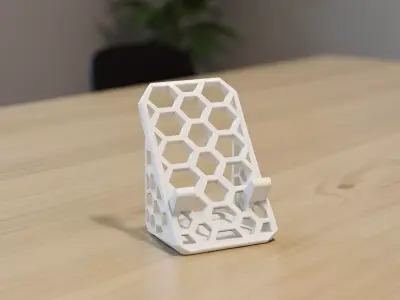 Honeycomb Phone Stand 3D Printable 3D print model