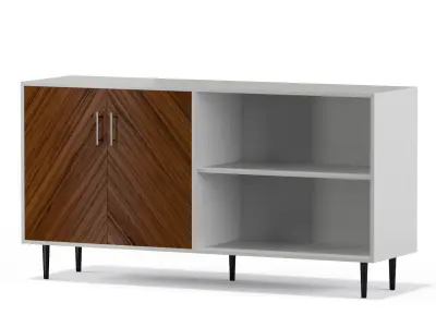 Caye Modern 2 Door Bookmatch 3D model