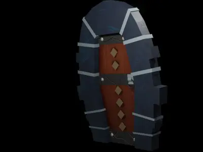 Door stylized Low-poly 3D model
