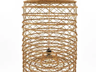 Bamboo Lamp 10 3D model