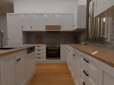 Modern kitchen Free 3D model