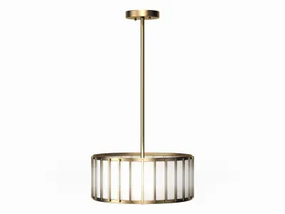 Aaru Fabric Semi Flush Mount MK4P 3D model