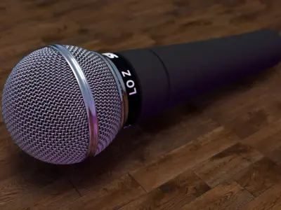 Shure SM58 Microphone 3D model