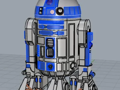 R2-D2 3D print model