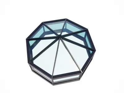 Hexagonal Glass Dome  3D model