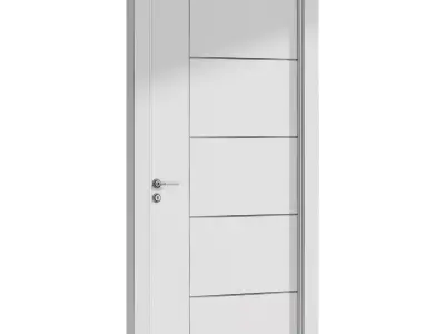 Interior door 1 Low-poly 3D model