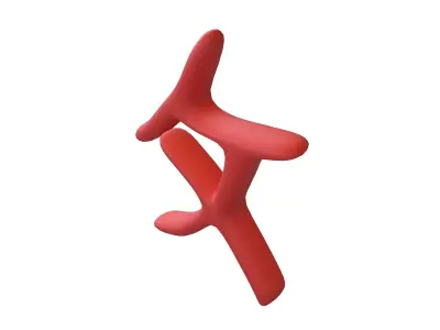 Suzhou Numerals Nine V1 002 Low-poly 3D model