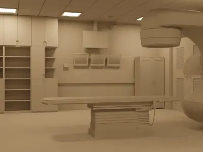 Hospital linear accelerator Room 3d model 3D model