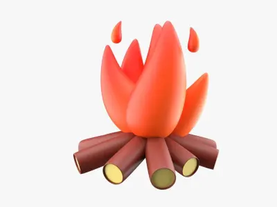 Bonfire 3D model
