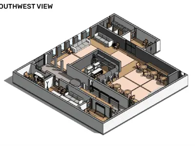 Night club - Revit 3D model