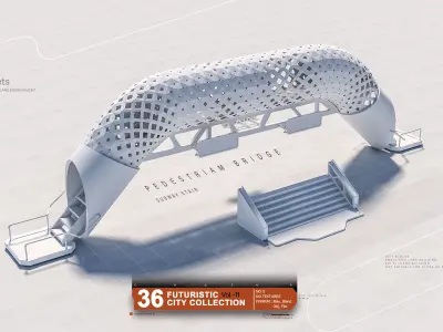 FUTURISTIC SCI-FI CITY COLLECTION VOL 11 3D model