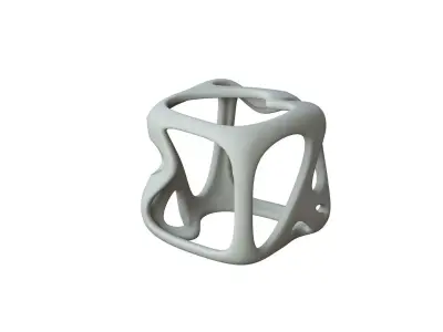 SciFi Cube Object No 16368 Low Poly Shape Texture