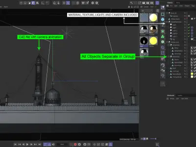 Stunning 3D Mosque for Ramadan and Islamic Celebrations 3D model