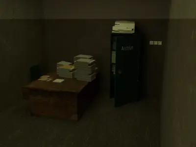 Archive office Free 3D model