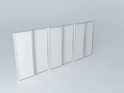 Window four glass doors Free 3D model purchase