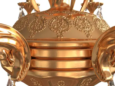 Classic Chandelier 002 3D model