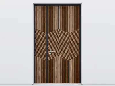 Aluminium door 121 3D model