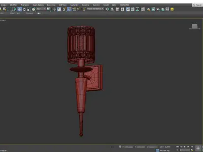 Cahas Wall Sconce Low-poly 3D model