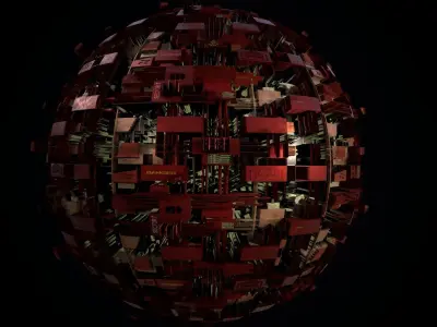 Sci-fi texture without modeling only texture PBR Low-poly 3D model