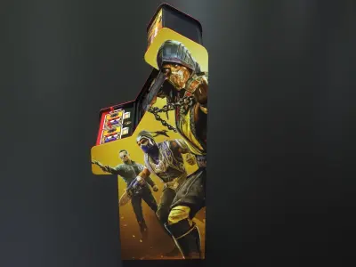 Arcade Game Machine Low-poly 3D model