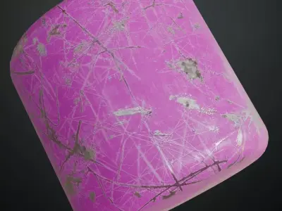 Painted Metal Surface PBR Seamless Texture