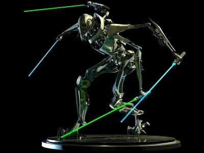General Grievous STL 3D print model