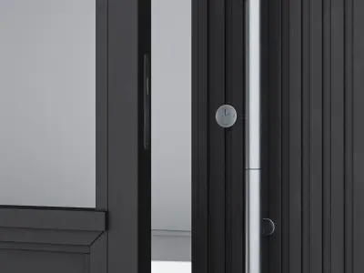 Aluminium door 310 3D model