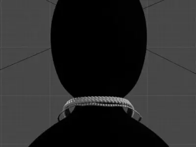Bring Creativity to your Neck with Our Cuban Chain Low-poly 3D model