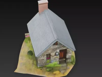 Small Cottage -3D Free 3D model