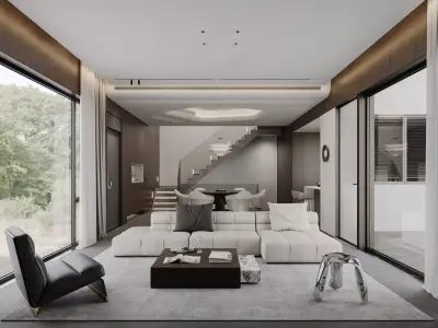 apartment interior scenes     3D model 33