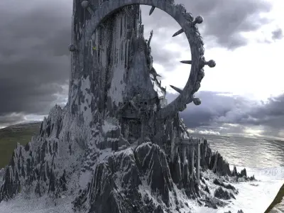 Mount Olympus mountain 3 3D model