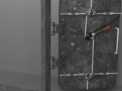 Futuristic Door 3D model