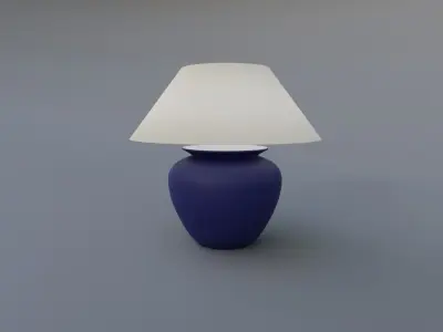 Awesome Table Lamp Pack Mat Lamp Ceramic Lamp Metalic Lamp Free low-poly 3D model