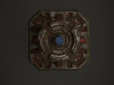 Force field generator 2  Low-poly 3D model