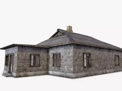 3D  Old House 07 Low-poly 3D model