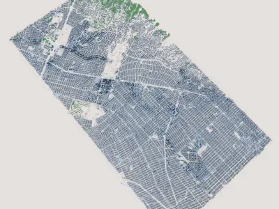 Beverly Hills City California 3D model