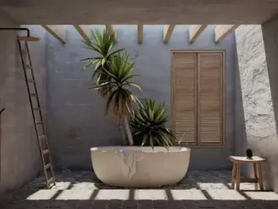  Bathroom Model 3D model