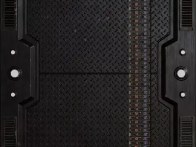 Black Metal Plate PBR Seamless Texture